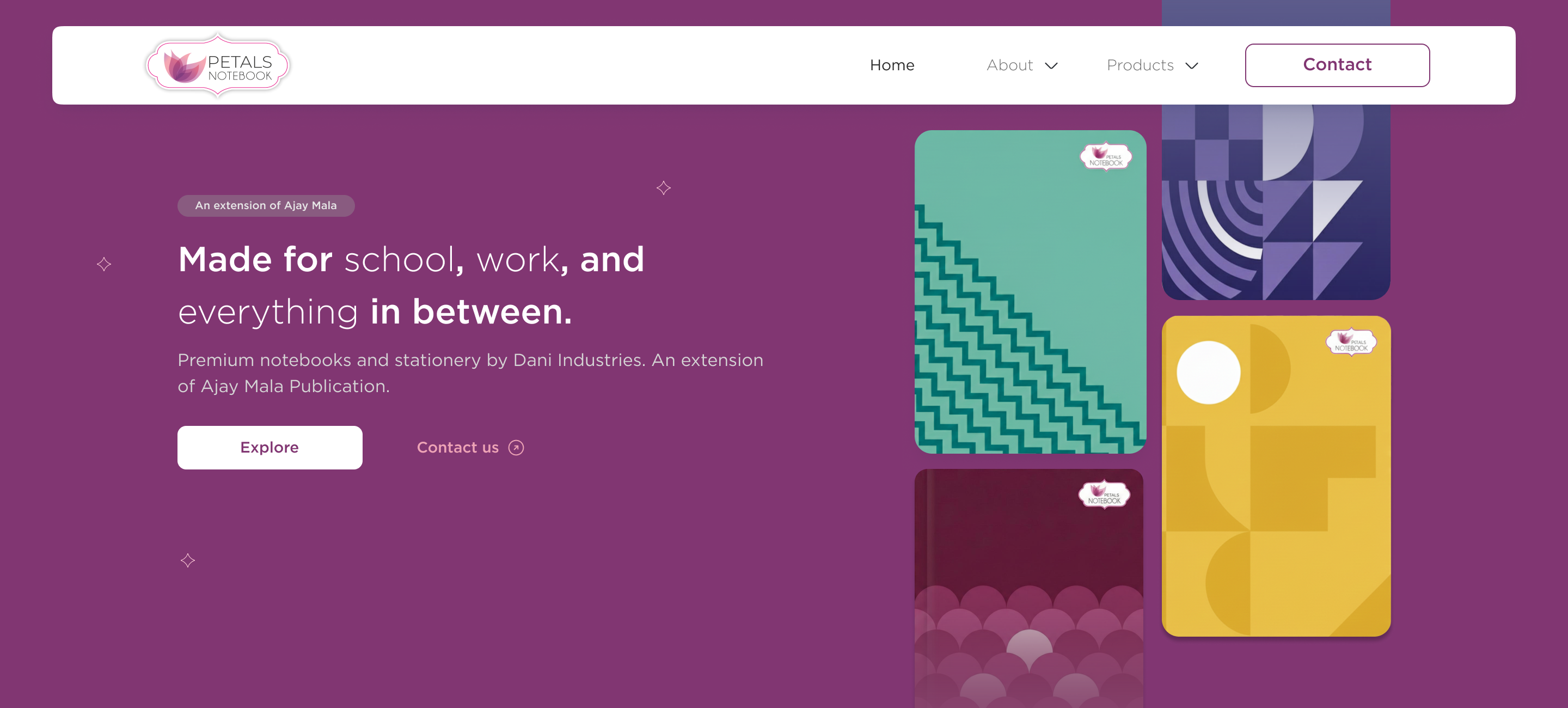 Petals Notebooks project screenshot